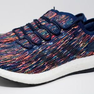 Adidas Pureboost Size 10.5 Collegiate Navy Rainbow
